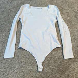 Abercrombie & Fitch Cream Scoop Neck Top